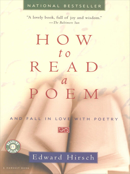 Title details for How to Read a Poem by Edward Hirsch - Wait list